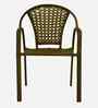 Esperance Wicker Table And Chair Set In Brown Finish