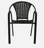 Esperance Wicker Table And Chair Set In Black Finish