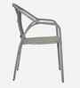 Esperance Wicker Table And Chair ( With 4 Chairs )Set In White And Black Finish