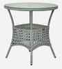 Esperance Wicker Table And Chair ( With 4 Chairs )Set In White And Black Finish