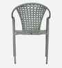 Esperance Wicker Table And Chair ( With 4 Chairs )Set In White And Black Finish