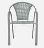 Esperance Wicker Table And Chair ( With 4 Chairs )Set In White And Black Finish