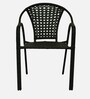 Esperance Wicker Table And Chair Set In Black Finish