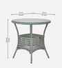 Esperance Wicker Table And Chair Set ( With 2 Chairs ) In White Finish
