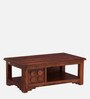 Kazan Sheesham Wood Coffee Table in Scratch Resistant Honey Oak Finish