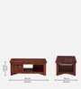 Kazan Sheesham Wood Coffee Table in Scratch Resistant Honey Oak Finish