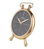 Essence Desk Gold Steel Table Clock