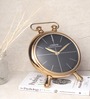 Essence Desk Gold Steel Table Clock