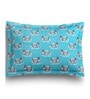 Blue Striped 144 TC Cotton Queen Sized Bed Sheets with 2 Pillow Covers