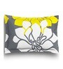 Grey Floral 144 TC Cotton Queen Sized Bed Sheets with 2 Pillow Covers