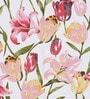 Red Floral Cotton Queen Sized Bed Sheets with 2 Pillow Covers