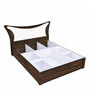 Estana Queen Size Bed in Brown Colour with Hydrualic Storage