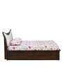 Estana Queen Size Bed in Brown Colour with Hydrualic Storage