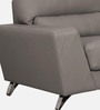 Averio Half Leather 1 Seater Sofa In Buff Colour