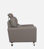 Averio Half Leather 1 Seater Sofa In Buff Colour