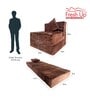 Estella 8 Inch Foam (72x30) In Brown Colour Single Size Sofa Cum Foldable Mattress