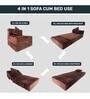 Estella 8 Inch Foam (72x30) In Brown Colour Single Size Sofa Cum Foldable Mattress