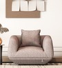 Estelle 1 Seater Sofa In Brown Finish