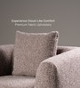 Estelle 1 Seater Sofa In Brown Finish