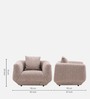Estelle 1 Seater Sofa In Brown Finish