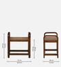 Estep Mango Wood End Table In Walnut Finish