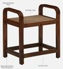 Estep Mango Wood End Table In Walnut Finish