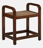 Estep Mango Wood End Table In Walnut Finish