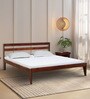 Kemer Sheesham Wood King Size Bed In Honey Oak Finish