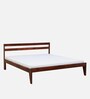 Kemer Sheesham Wood King Size Bed In Honey Oak Finish