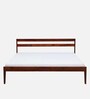 Kemer Sheesham Wood King Size Bed In Honey Oak Finish