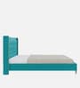Estrella Upholstered King Size Bed In Turquoise Colour