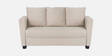 Ethos Velvet Fabric 3 Seater Sofa In Beige Colour