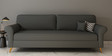 Eton 3 Seater Fabric Sofa In Dark Grey Colour