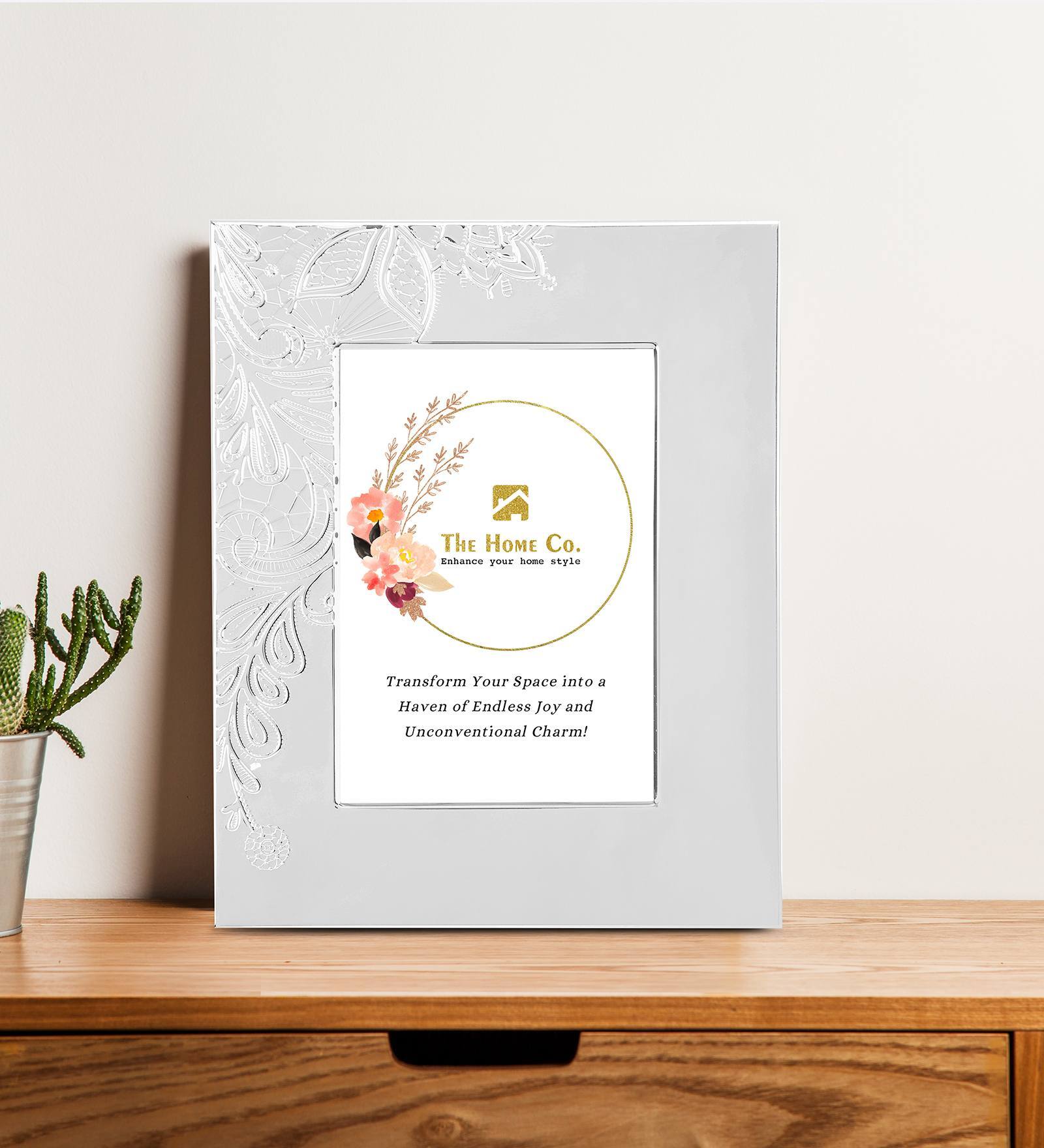 Buy Etched Design Silver Metal Photo Frames at 35 OFF by The Home Co