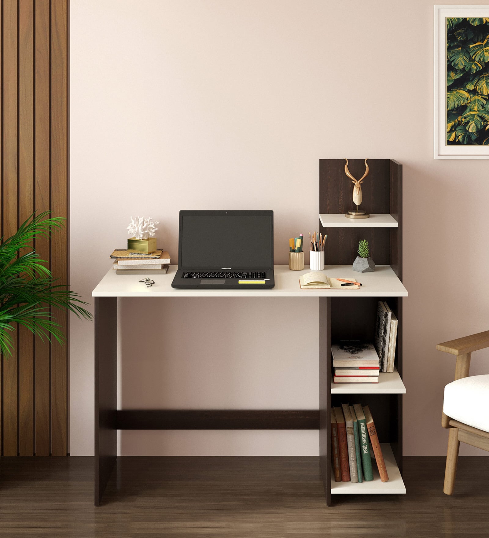 Ether Writng Table in Wenge & White Finish