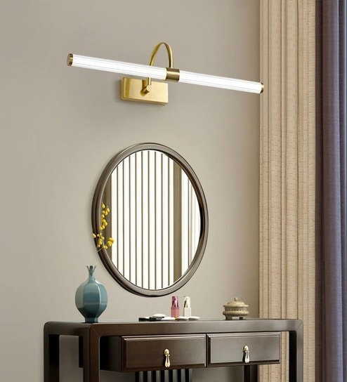 Ethan 600mm Mirror Light Gold Body Warm White LED 18W Bathroom Vanity Wall Light for Home