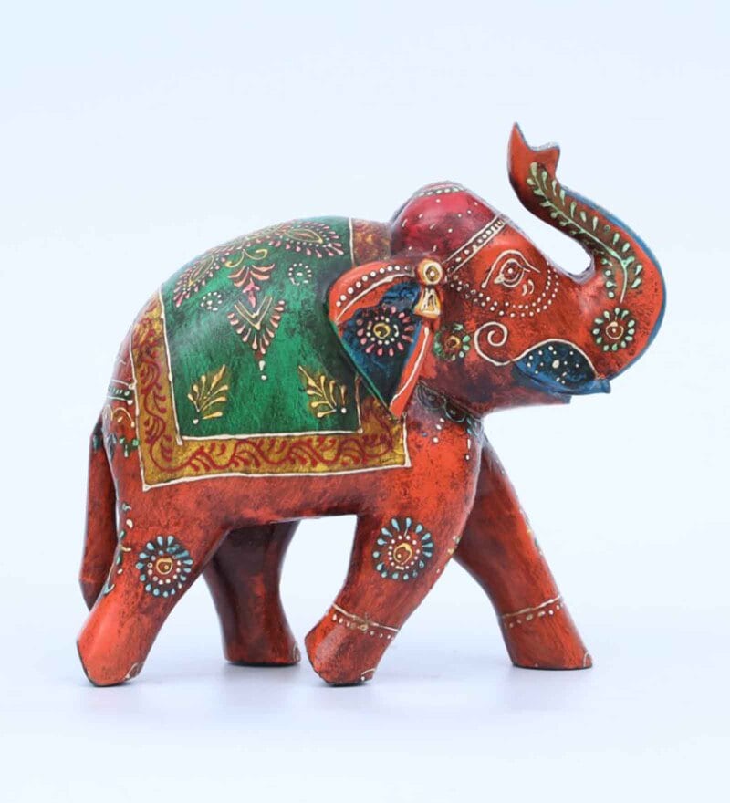 Buy Ethinic Elephant MDF Animal Figurine By Rhapsodically Made Online ...