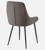 Etan Dining Chair With Velvet Fabric In Grey Colour