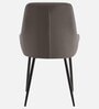 Etan Dining Chair With Velvet Fabric In Grey Colour