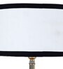 Etched Metal Night Lamp with Cotton Shade (Gold & Multicolor)