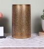 Etched Metal Night Lamp with Metal Shade (Antique Gold & Gold)