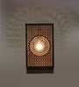 Etched Metal Night Lamp with Metal Shade (Antique Gold & Gold)