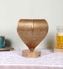 Etched Metal Night Lamp with Metal Shade (Antique Gold & Gold)