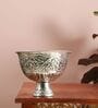 Etched Silver Silver Iron Fruit Bowl