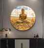 Eternal Gaze Buddha Acrylic Round Wall Art
