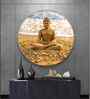 Eternal Gaze Buddha Acrylic Round Wall Art