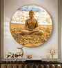 Eternal Gaze Buddha Acrylic Round Wall Art