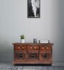 Ethan Solid Wood Sideboard in Mahogany Finish with Mirrors