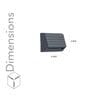 Ethel Modern Rectangular Aluminium LED Step Light