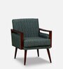 Bolden Fabric Arm Chair In Green Colour Scratch Resistant Finish